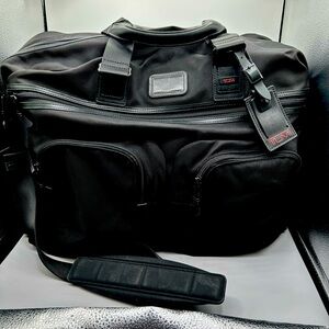 Tumi Black Duffel Bag for Men